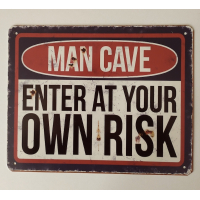 Man Cave bordjes 20 x 25 cm